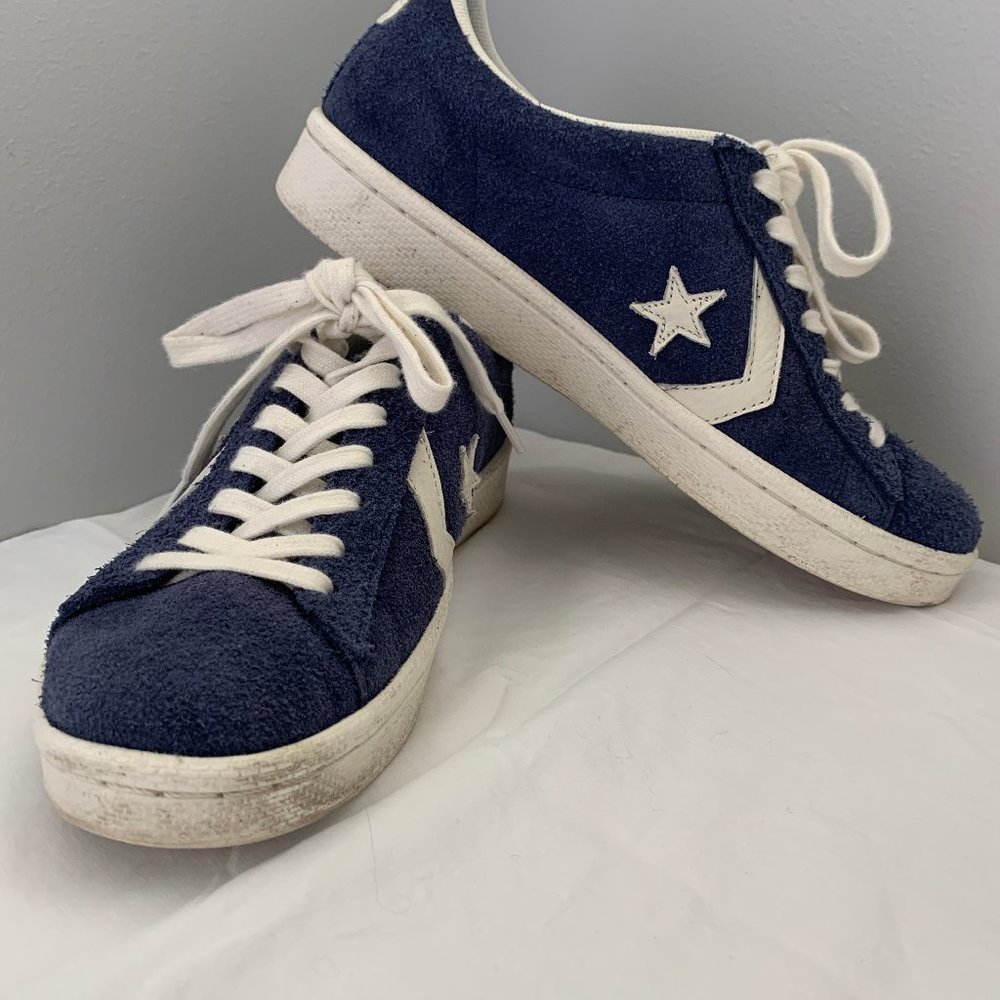 Converse One Star Blue Suede Womens 8
